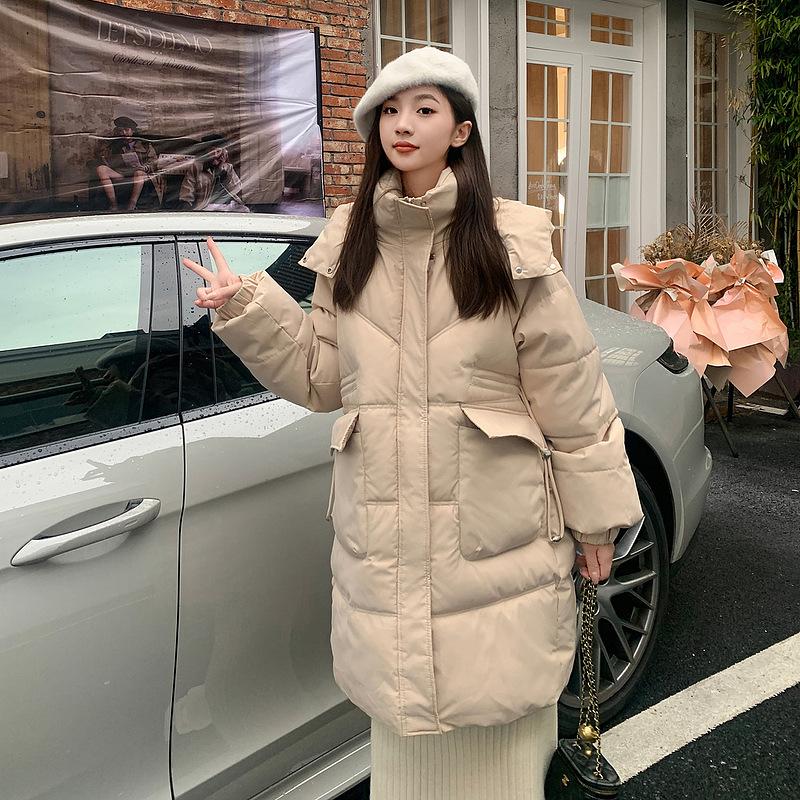 Winter Thickened with Hooded Down Cotton Clothes Women's Korean Version Loose Personalized Cotton Clothes Jacket Women's Clothing