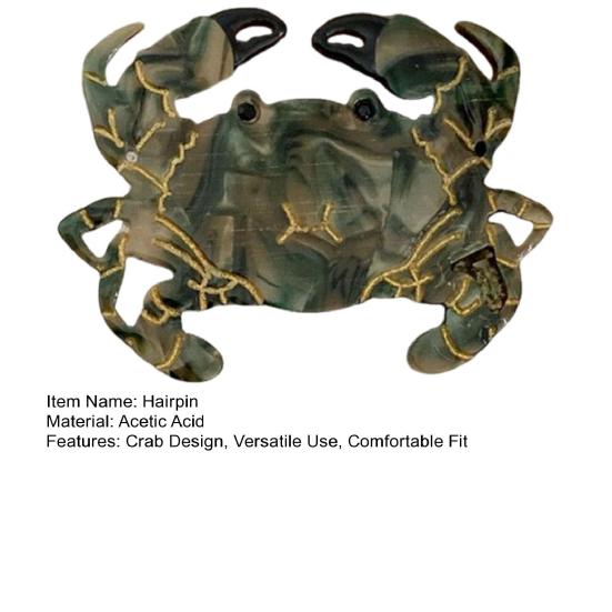 Women Hair Clip Crab Design No Damage To Hair Mini Hairpin Thick Thin