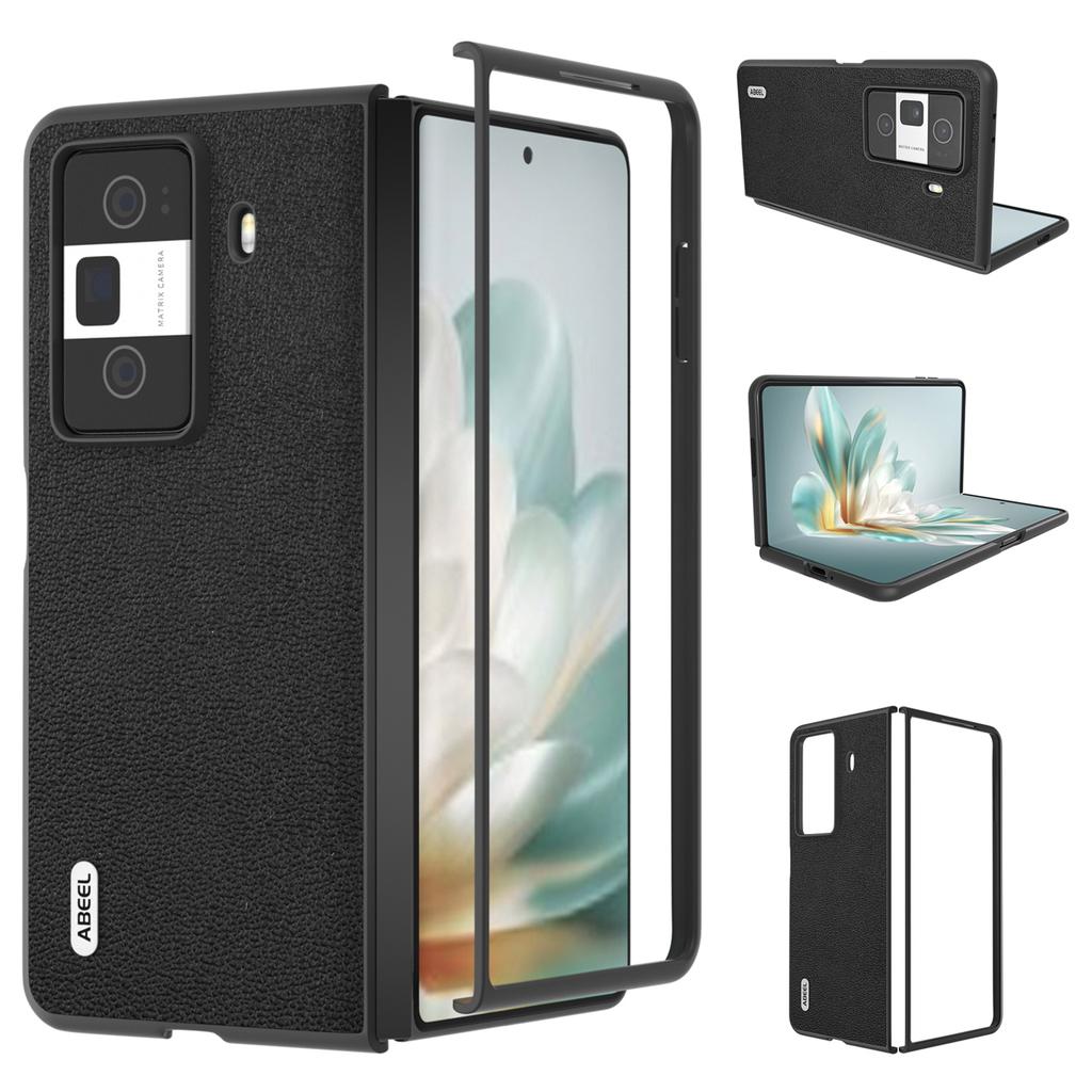 For Honor Magic Vs3 5G Case Genuine Cow Leather Hard PC Phone Back Cover