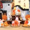 Cute Rabbit Mooncake Figurines Exquisite Micro Landscape Decoration  Animal Figure