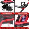 4000W Electric Tiller Cultivator Cordless Portable Grass Trimmer Garden Agricultural Soil Loosening Power Tool