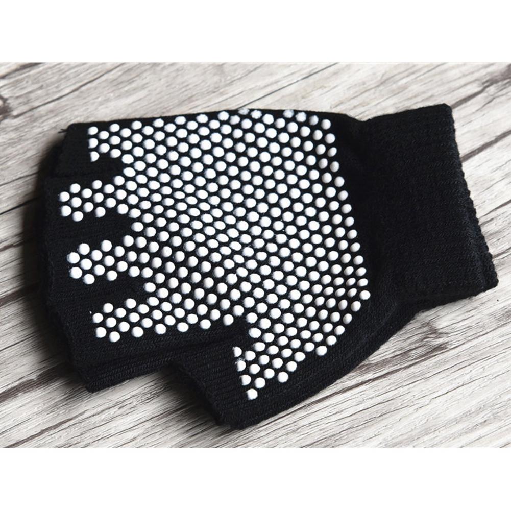 1 Pair Women Half Finger Breathable Sports Half Finger Gloves for Gym Yoga Fitness(black)