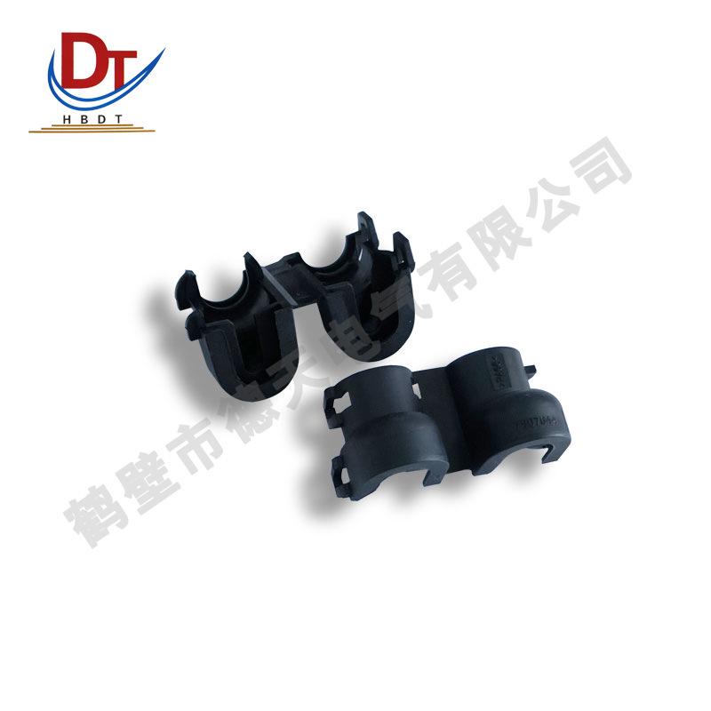 Black Automotive Wire Harness Tail Clip Connector with Domestic Protection - Model 7807644