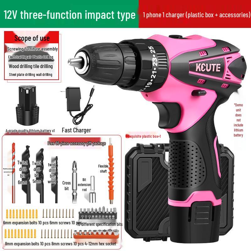 Compact Rechargeable Lithium Handheld Drill & Electric Screwdriver