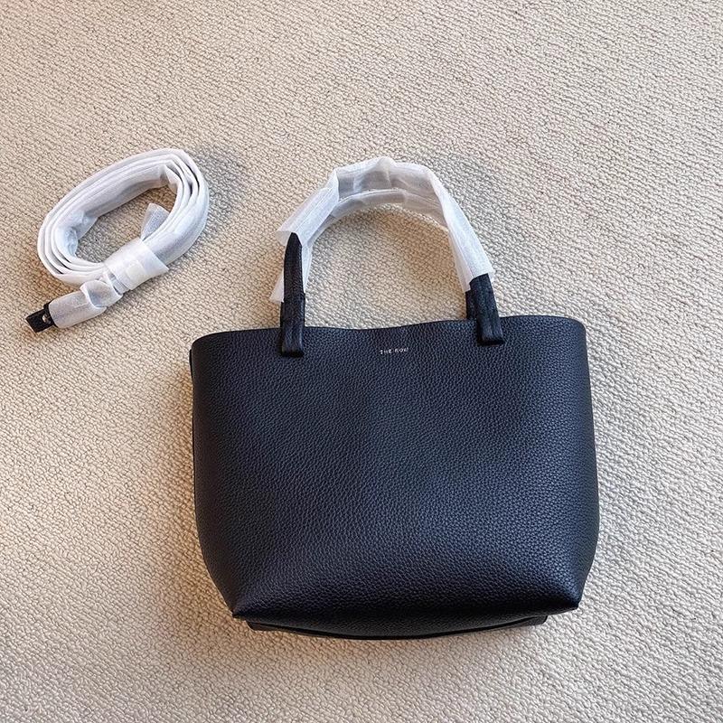 

Leather small tote bag large capacity versatile lychee pattern handbag single shoulder crossbody armpit bag чёрный