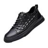 Summer Casual Men Leather Shoes Fashion High Quality Flat Sneakers Designer Bussiness Outdoor Walking Shoes for Male Work Shoes