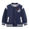 Boys' Seasonal Baseball Jacket 2026: Velvet Lined, Thick, Casual Top for Kids