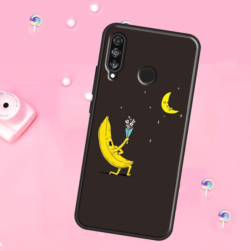 

Cartoon Cute Fruit Yellow Banana For Huawei Nova 10 9 SE 3i 7i 8i 11i 12i Y73 Y90 Y70 Y72 Y61 Y91 P60 Pro P30 P40 Lite Case Huawei Nova 8i