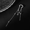 Vintage Metal Bead Tassel Ear Clip for Women Fashion Imitation Pearl Long Tassel Chain No Ear Holes Earbone Clip Jewelry Gifts