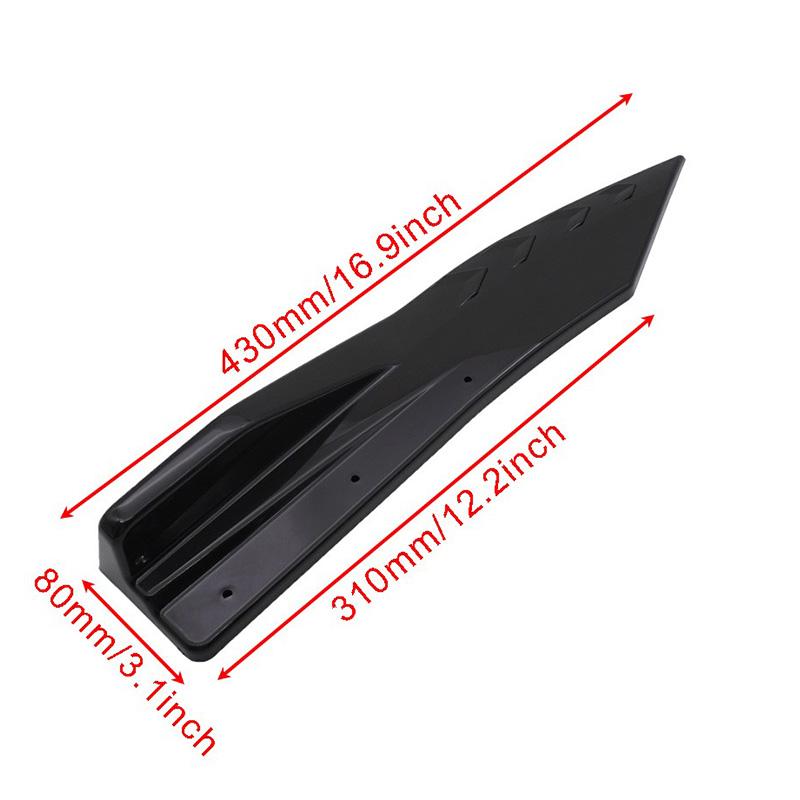 For VW Golf Mk8 MK7 MK7.5 MK6 MK5 GTI GTD GTE R R-LINE 2Pcs Rear Bumper Lip Wrap Angle Diffuser Splitter Canard Spoiler