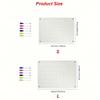 1pc-Flat Board Transparent White Acrylic Magnetic Refrigerator Sticker. Including 6 Magnetic Marker pens,Record Daily Plans