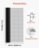 Hardware Cloth 183cm x 30.4m, 1/2 in 19 Gauge Galvanized Wire Mesh Roll, Weather-Resistant Vinyl Coated Chicken Wire Fencing, Heavy Duty Welded Garden