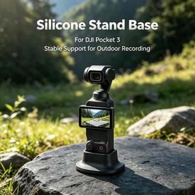 Pocket 3 Silicone Non-Slip Desktop Mount for DJI Osmo Pocket 3 With Portable Charging Opening Base OSMO Pocket 3 Accessories