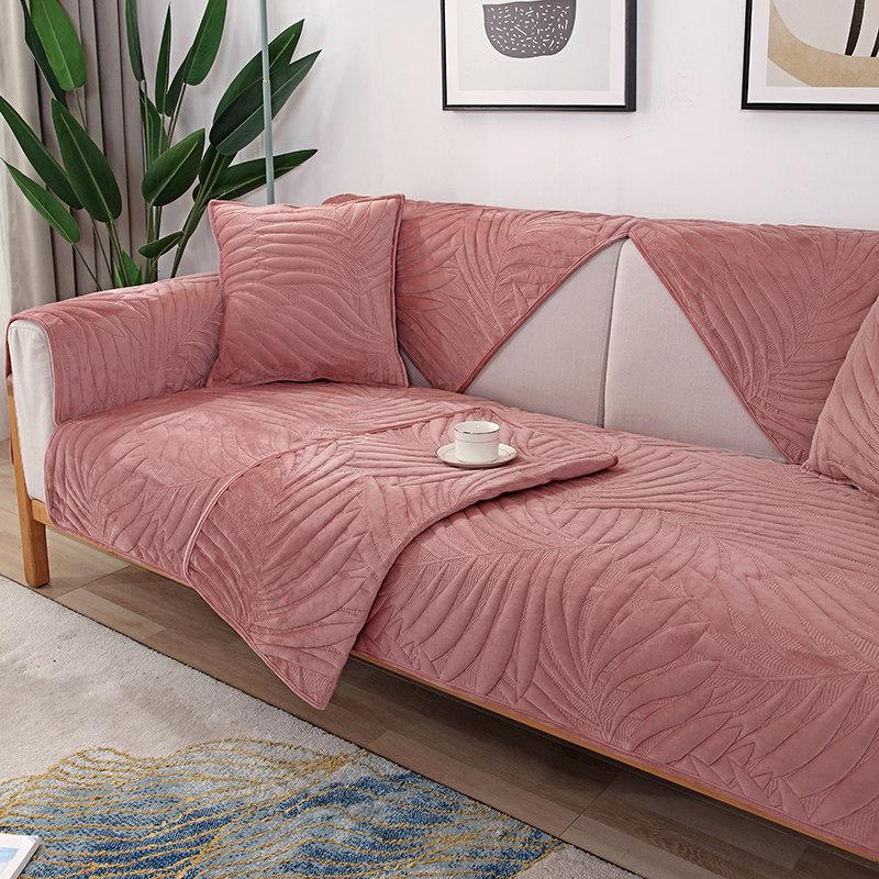 Sofa Kissen Rutschfest Einfach Modern Wintertag Kurzplüsch Sitzkissen Verdickt Vier Jahreszeiten Leder Sofa Überwurf Handtuch