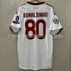 Wholesale sports outdoor retro series AC Milan jersey No. 22 Kaka No. 80 Ronaldinho same football jersey short sleeves
