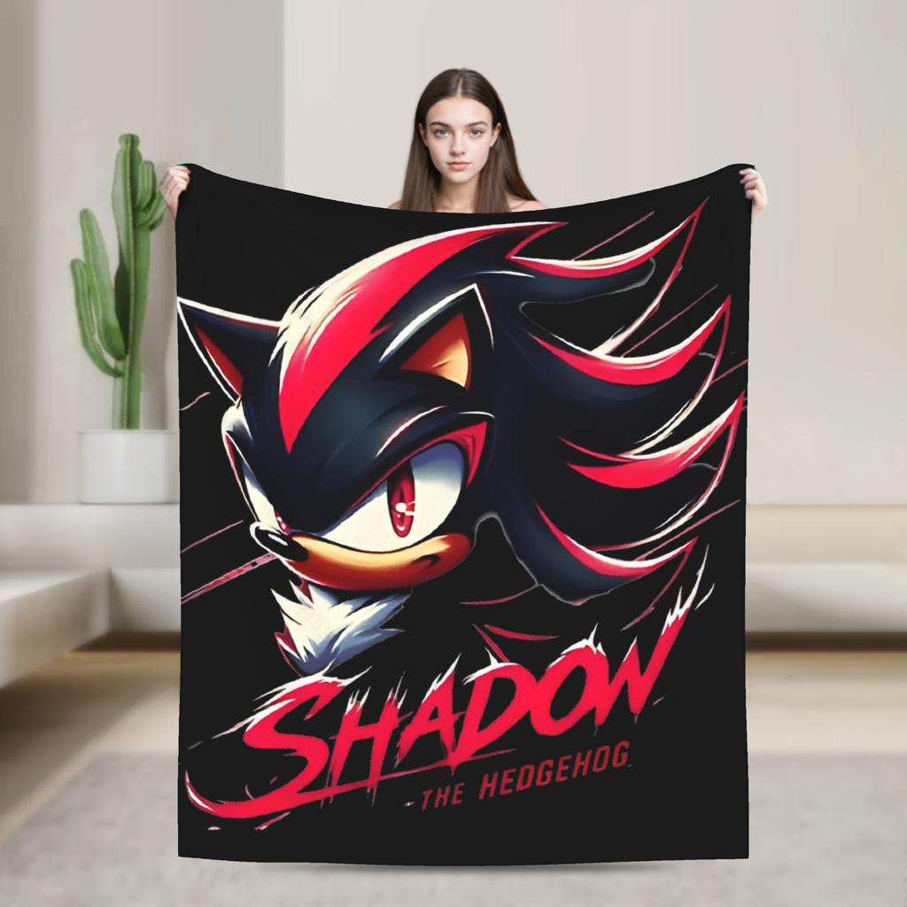 Zbrojené Super Ježek Stín Deka Flanelová Úžasná Prodyšná Přehozová Deka pro Dekoraci Přehozu