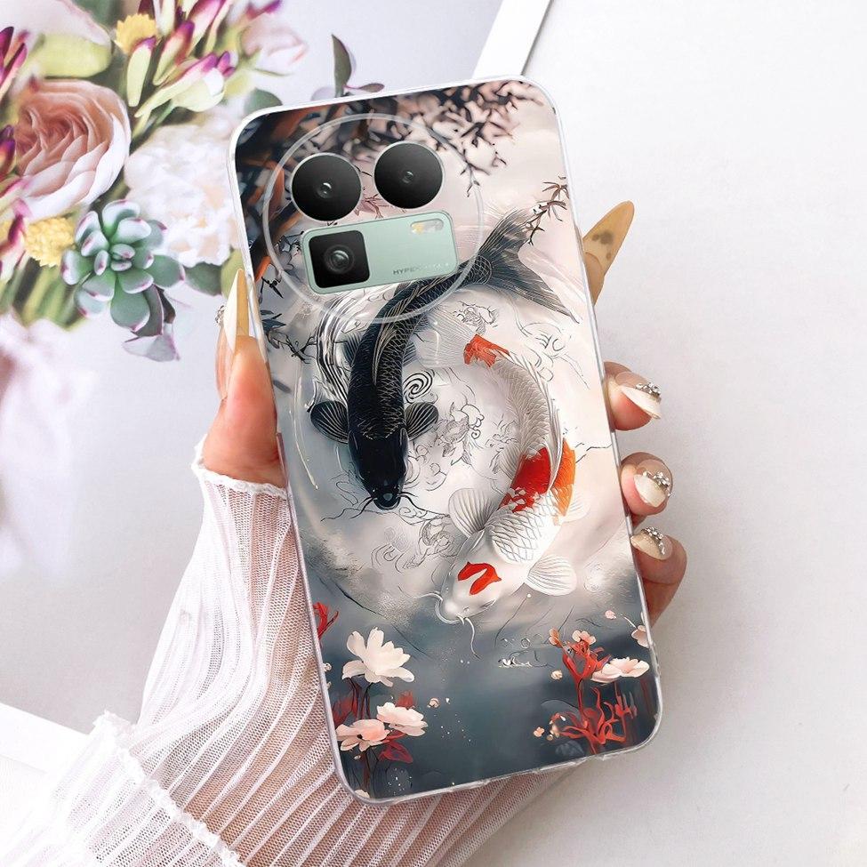 For Realme GT8 Case Cover Cute Cat Fashion Butterfly Luxury Painted Casing For Real me GT8 Bumper