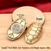 Golden Dragon Wealth Attraction Keychain: Brass Five Emperors Coins, Pixiu, and Gourd Pendant for Prosperity