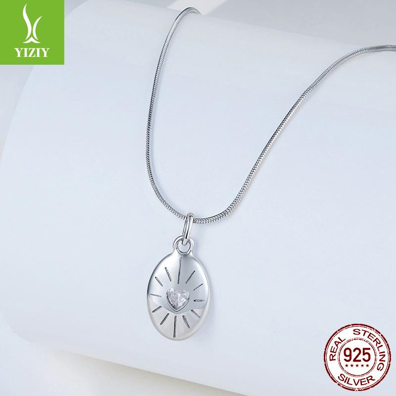Bright Star S925 Sterling Silver Necklace For Men And Women, Cross-Border Personalized Popular Star Collarbone Chain