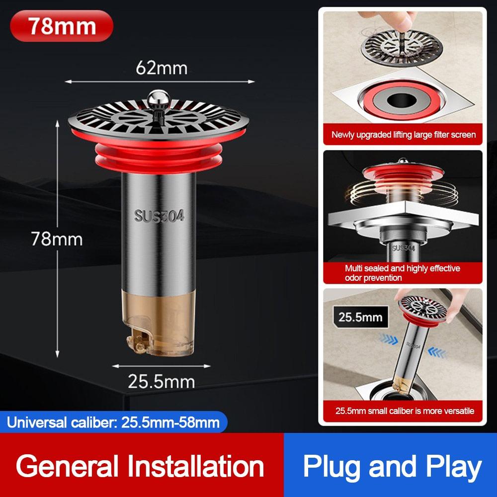 Insect Proof Removable Seal Stopper Easy Install Basin Drain Filter  Water Drain Supplies