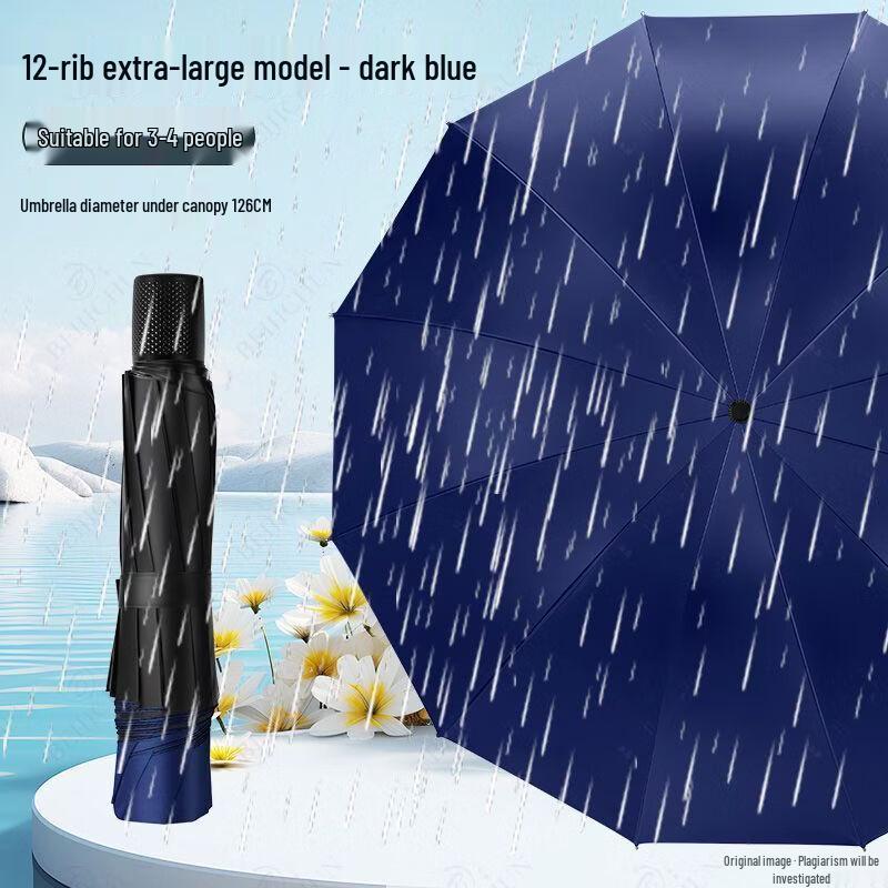 Hanyou Large Dual-Use 12-Rib Stick Umbrella