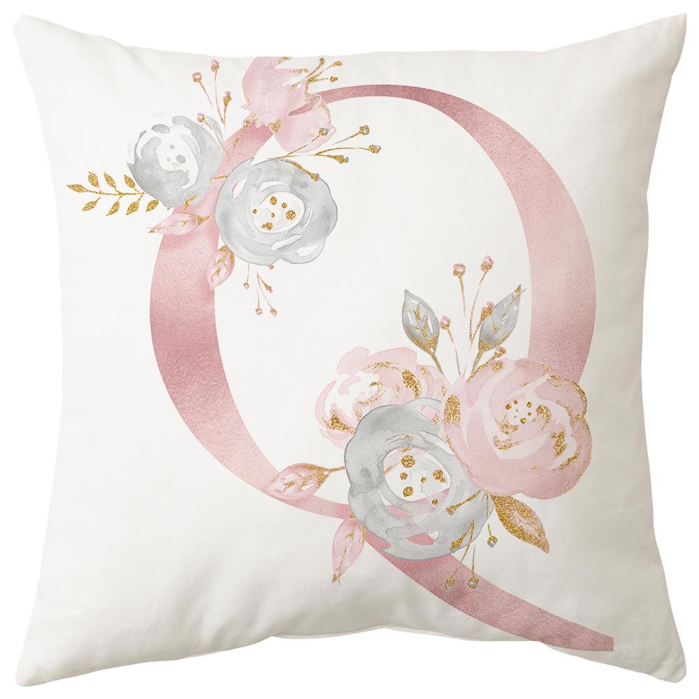 Pillow Cover Letter Valentine's Day Living Room Sofa Pillow Car Waist Pillow Pillow Cover Bedroom