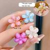 GEOCARTER Girls Double Side Mini Flower Decorative Hair Barrettes Korean clips For Hair Decoration (Pack of 12 mini Rhimestones)