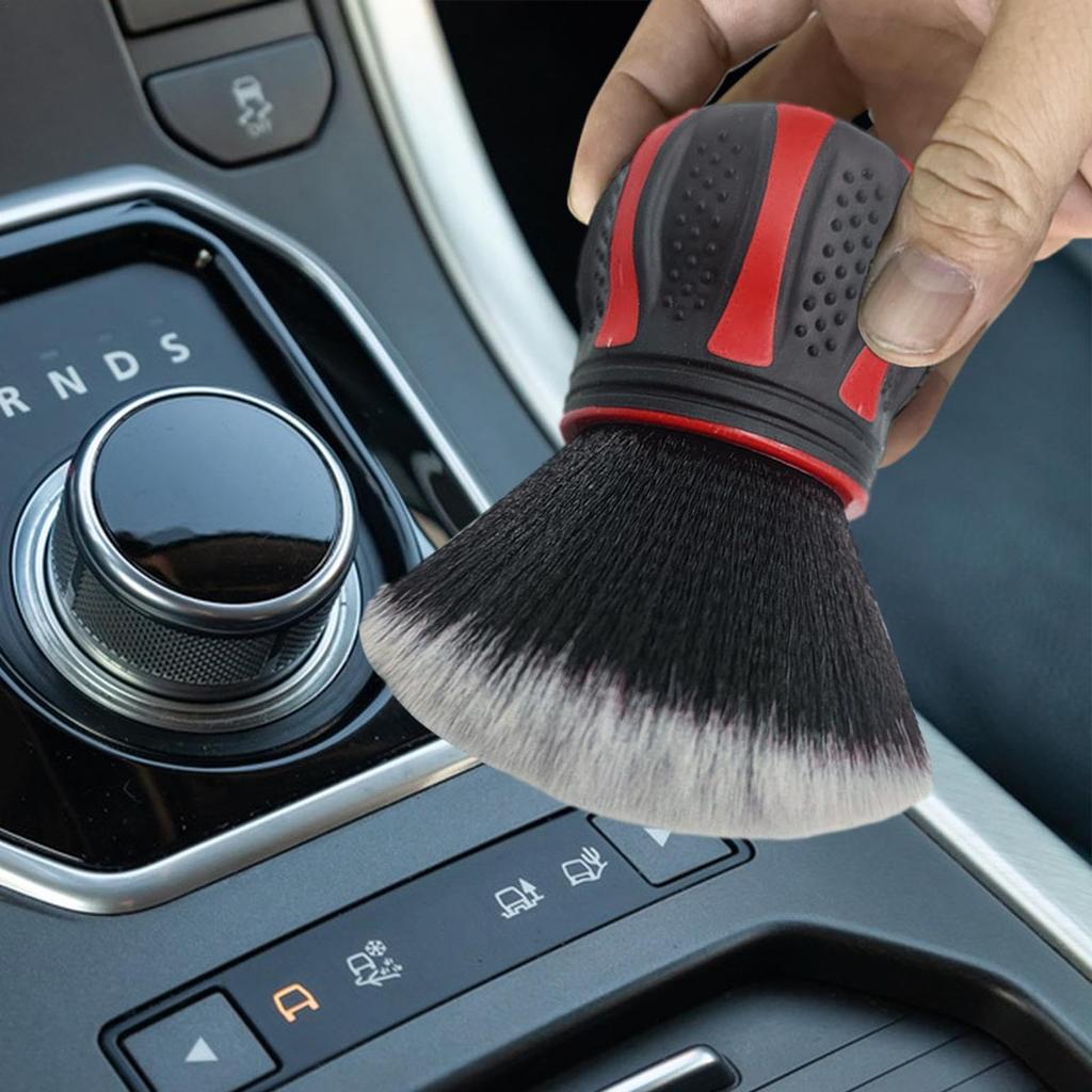 Detail Brush, Soft Car Wash Brush, Detail Brush with Storage Rack, Car Tool Interior