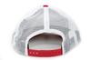 New Era Trucker Cap Low Profile Snapback in Scarlet/White