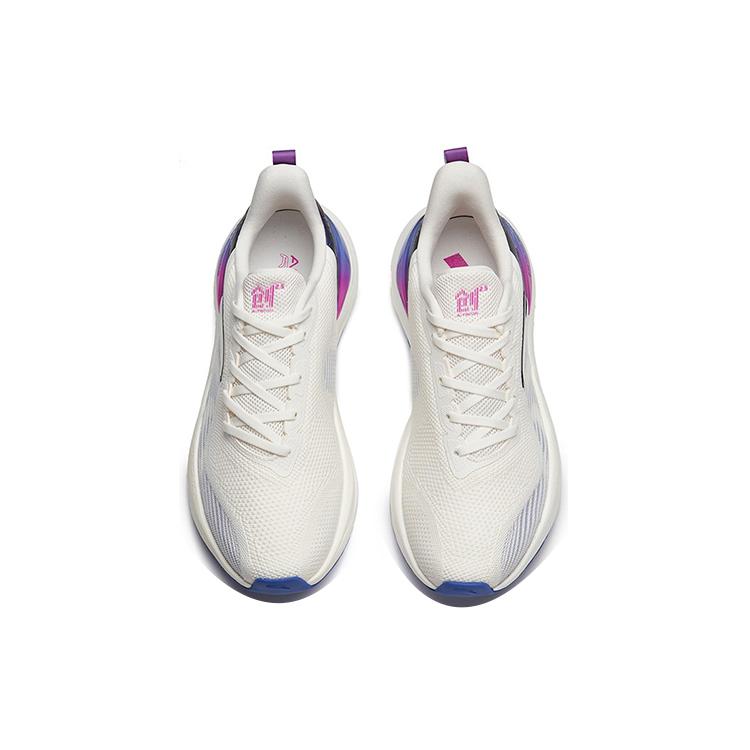 Anta 2.5 Breathable And Lightweight Low Top Running Shoes Men's White Purple 112235582-3