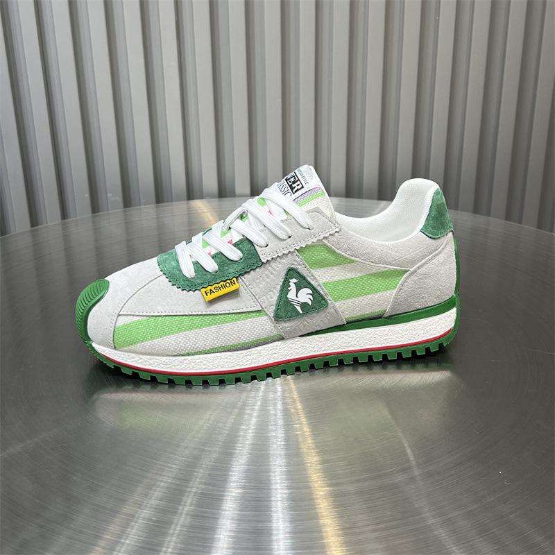 Summer new color matching breathable canvas board shoes trendy lightweight soft sole sports and leisure kl