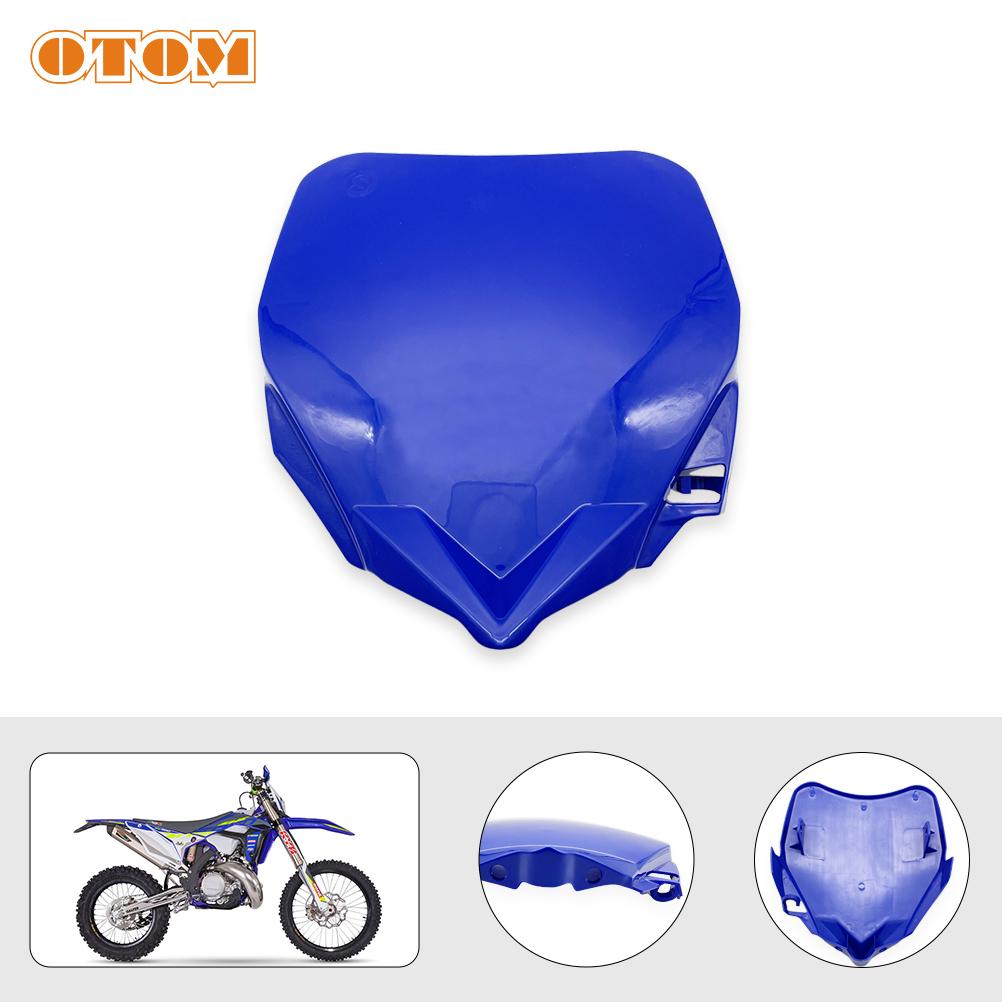 OTOM Motorcycle Front Number Plate Plastic Cover Card License For Sherco SE/SEF 125-500 2017-2023 Motocross Accessories
