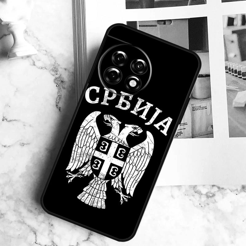 Flag of Serbia Serbian Case For OnePlus 12 12R 11 9 10 Pro 10R 9R 8T 10T Nord 3 CE 2 Lite 2T N10 N20 N30 CE4 Cover
