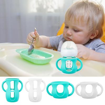 With Handle Silicone Sleeves Anti Breakage Protective Sleeves Baby Bottle Sleeves Infant Supplies