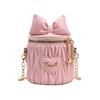 Mini small bag spring 2025 new Mori soft girl bow foreign style small fragrant style one shoulder crossbody small round bag