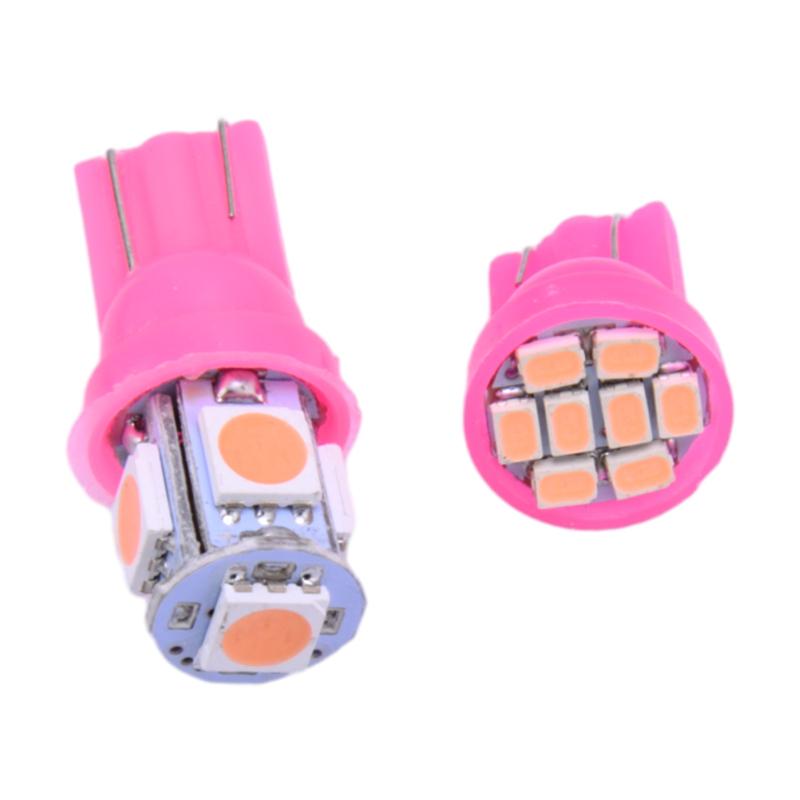 Purple LED Universal Car Interior Instrument Panel Light Dome Map License Plate Lamp Bulb Kit 12V 6000K