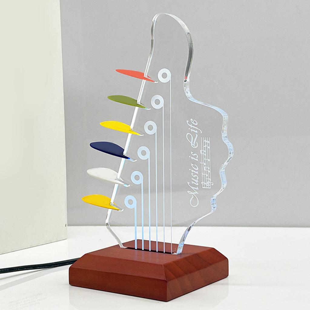 Boîte d'exposition pour médiators de guitare, Chevalet d'exposition pour guitare en acrylique, Support transparent pour médiators de guitare, Boîte à médiators avec socle, Porte-médiators de guitare