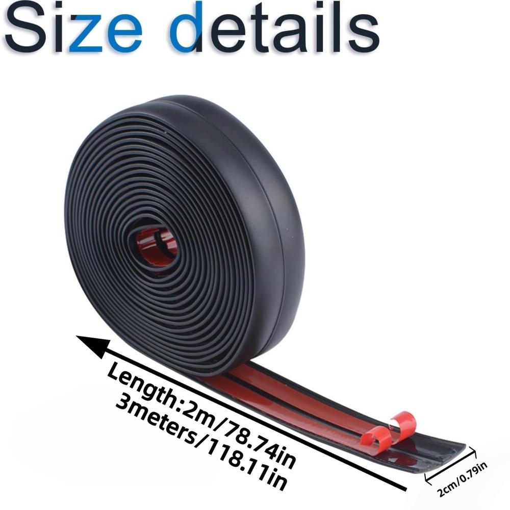 1pc 2cmX2m/3meters Wall Corner Protector, Self Adhesive Wall Corner Guard Edge Protector Flexible Peel and Stick Molding Trim