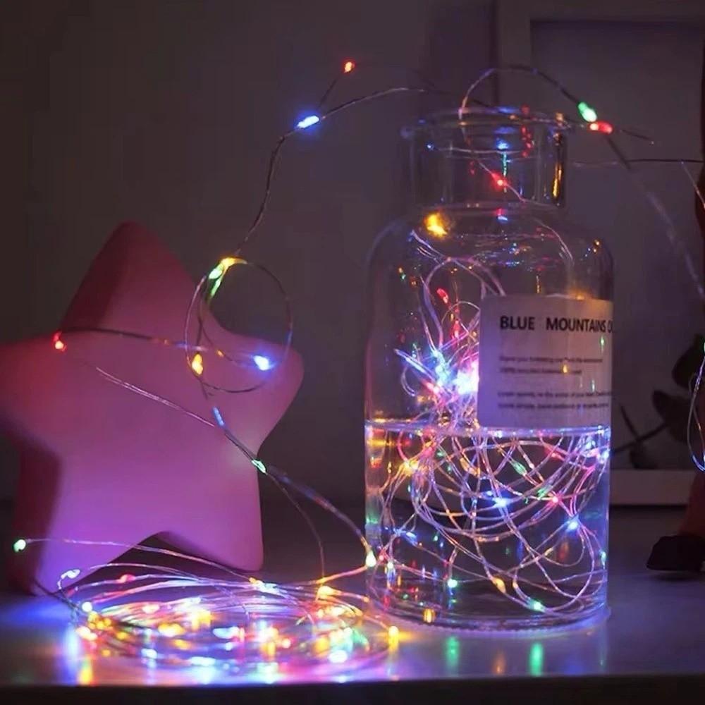 12 Packs 2M Copper Wire String Lights Waterproof Festival Decorative Light  Indoor Room