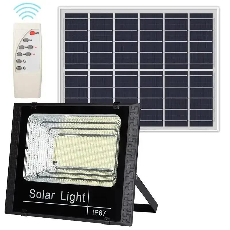 30-500W Solar Flood Lights with Remote Control Outdoor IP67 Waterproof Solar Powered Spotlight Solar Reflector Wall Lamps Hot