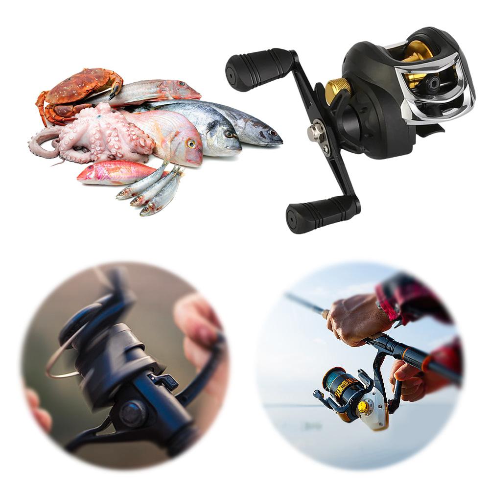 Baitcasting Reel 7.2/1 Gear Ratio Baitcasting Fishing Reel Right Left Hand High Speed Fishing Reel for Fresh Saltwater