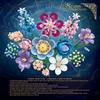 730Pcs Starry Night Waltz Series Building Blocks Bouquet Preserved Flowers Valentine'S/Mother'S Day Gift For Her, Kid Adults Toy