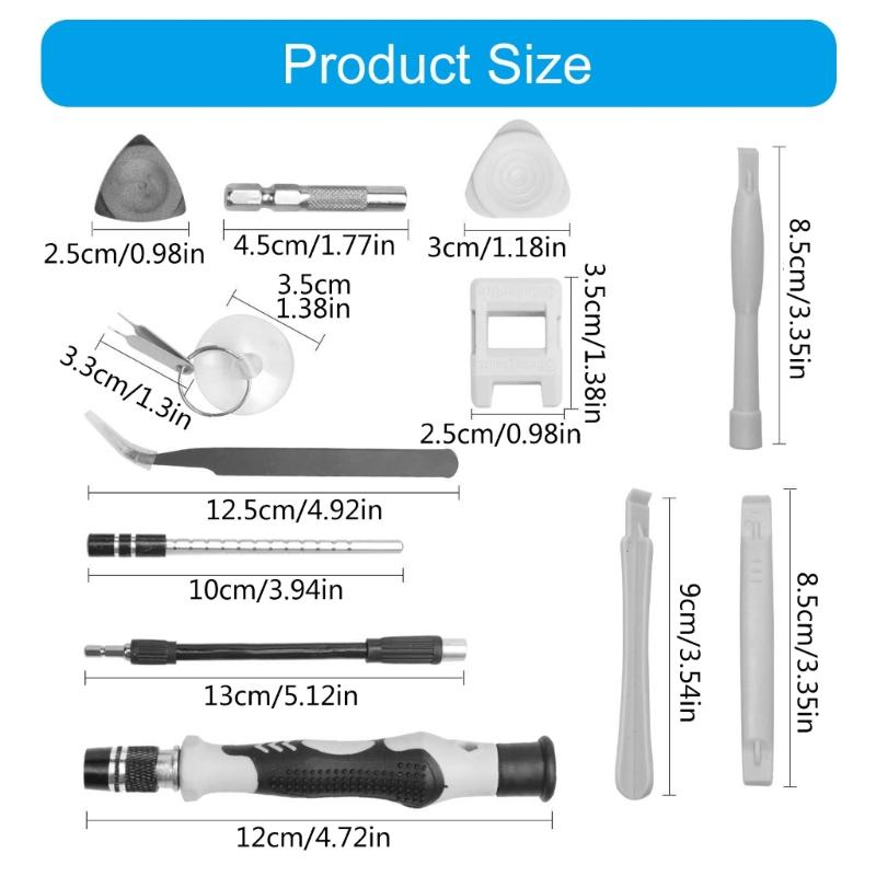Multifunctional 115Piece Screwdriver Tool Featuring Magnetic Tip For Efficient DIYer And Electronic Device Maintenance