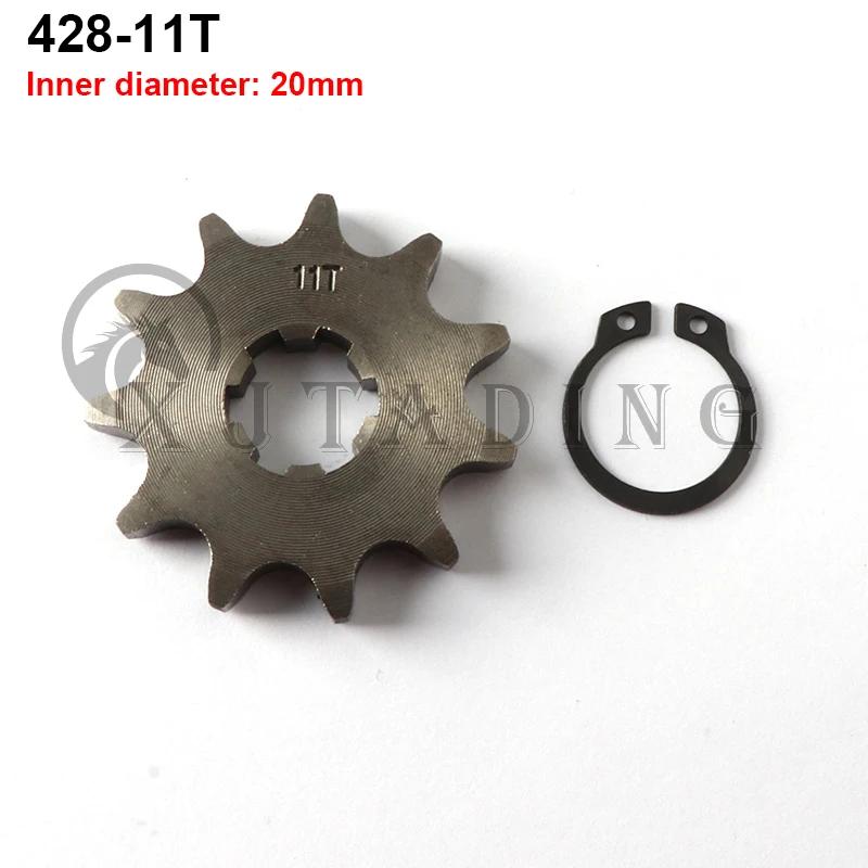 428 Chain 20mm 10 11 12 13 14 15 16 17 18 19 Teeth Front Engine Sprockets For 50 110 125 160cc Dirt Pit Bike ATV Quad Motorbike