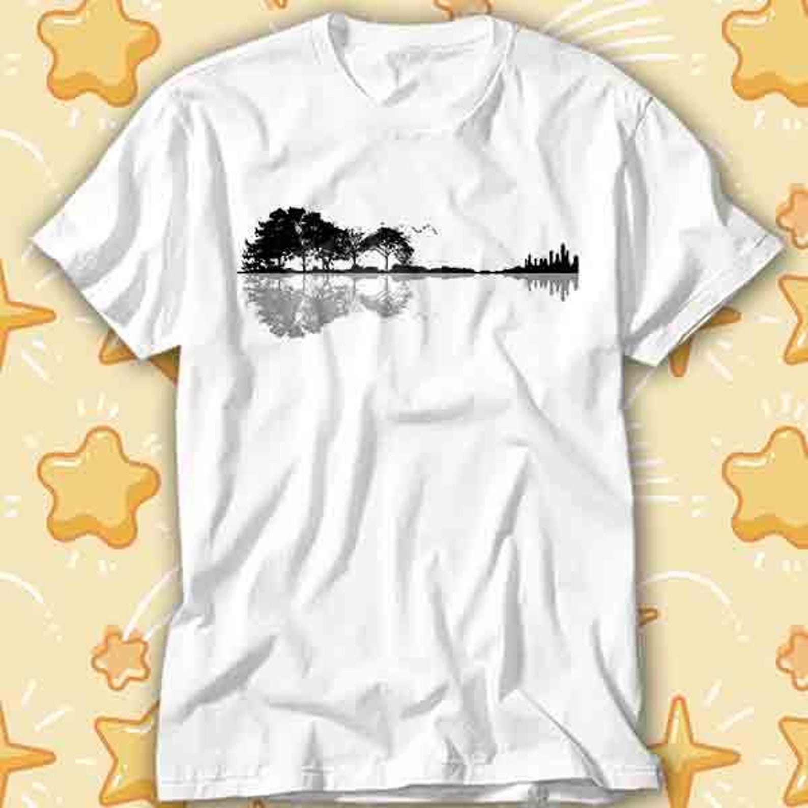 Guitar Tree Nature Forest Climate Change T-Shirt 531 3XL