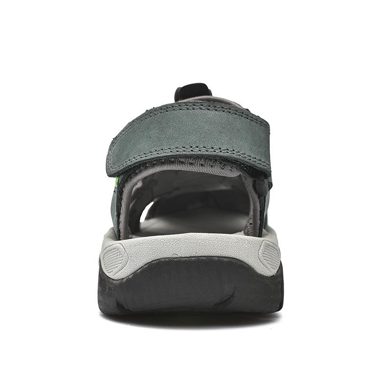 Новые летние уличные мужские повседневные сандалии из натуральной кожи — фото 7