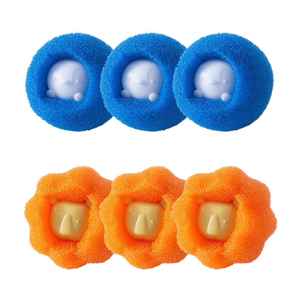6PCS Cat Dog Hair Remover Reusable Lint Catcher Ball For Laundry Washer Dryer Pet Hair Removal Tool Anti Static Wool Filter Tech