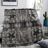 1Pc Western Texas Print Flannel Blanket, High Quality Comfortable for All Seasons, Home Decor, Warmth and Comfort, Perfect for Christmas Gifts