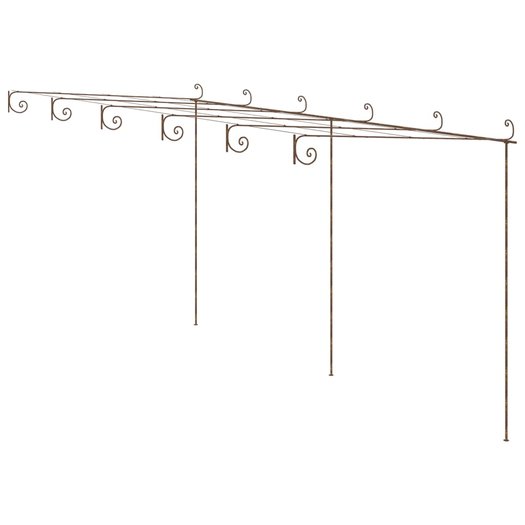 Garden Pergola Antique Brown 6 x