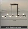 Dining Room Ceiling Chandelier Suspension Horizontal Glass Balls Chandeliers Kitchen Hanging Lamp Office Front Desk Lights